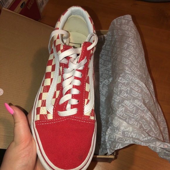Vans old skool (Primary check) rng rd/w - Picture 2 of 4
